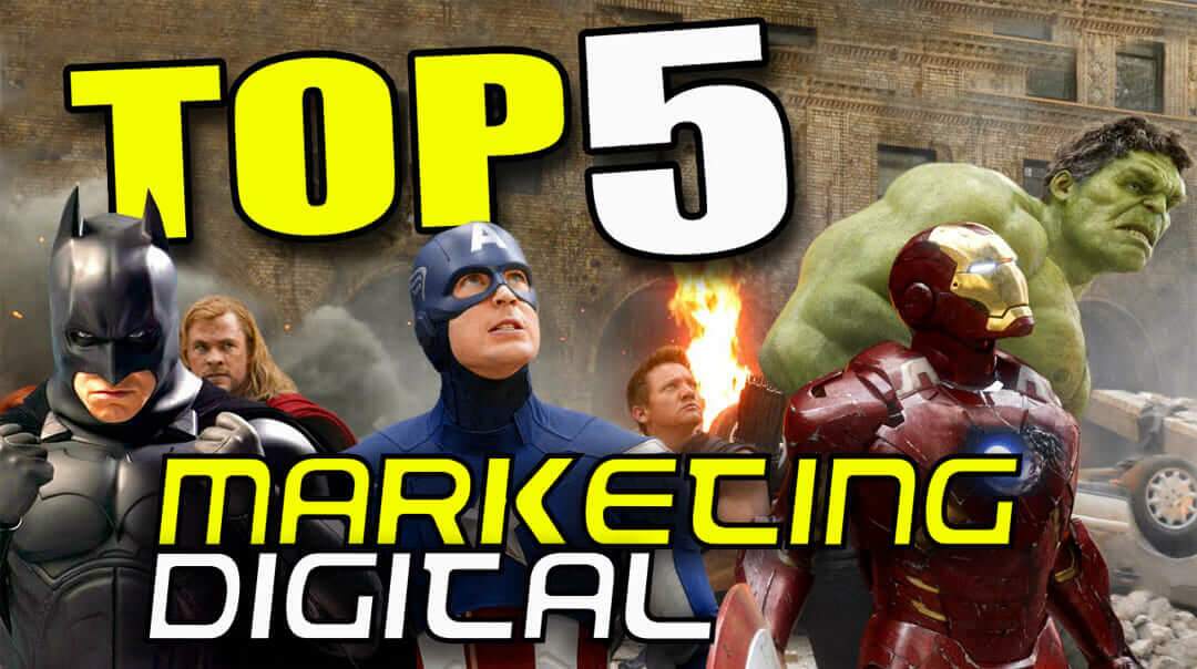 MARKETING DIGITAL PROFISSIONAIS TOP 5